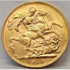 AUSTRALIA 1910 . ONE 1 SOVEREIGN . PERTH . GOLD